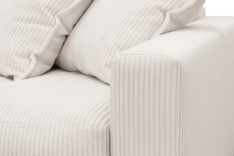 Valencia Ekstra Dyp 4-seters sofa med Sjeselong Venstre - Offwhite - Møbler - Sofaer - Sofa med sjeselong