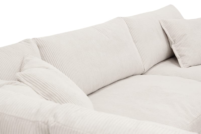 Valencia Ekstra Dyp 4-seters sofa med Sjeselong Venstre - Offwhite - Møbler - Sofaer - Sofa med sjeselong