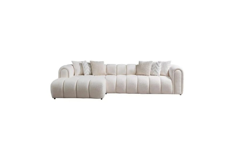 Varrel Sofa med divan 3-seter, Hvit