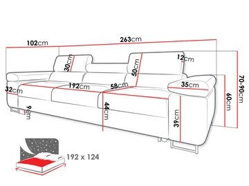 sofa Torezio Poso 06 - Møbler - Sofaer - Sovesofaer