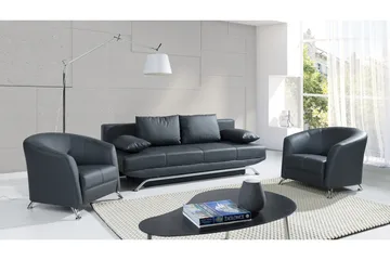 Oils Sofagruppe - Svart - Møbler - Sofaer - Sofagrupper