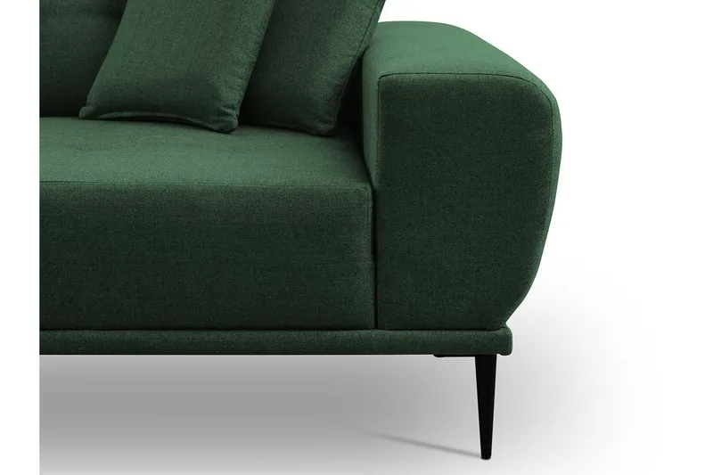 Rapale Sofagruppe Høyre med Fotskammel - Blå - Møbler - Sofaer - Sofa med sjeselong