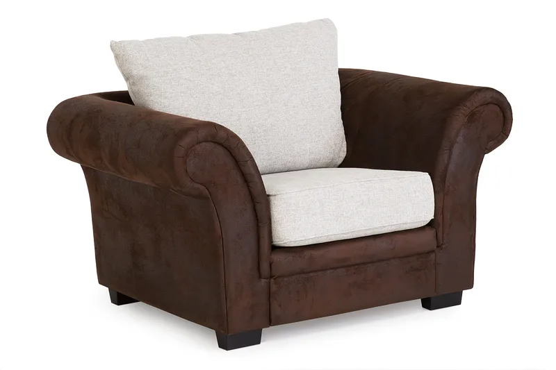 Toronto Sofagruppe 2-seter+3-seter+Lenestol - Brun/Beige - Møbler - Sofaer - Sofagrupper - Sofagruppe 3 2 1