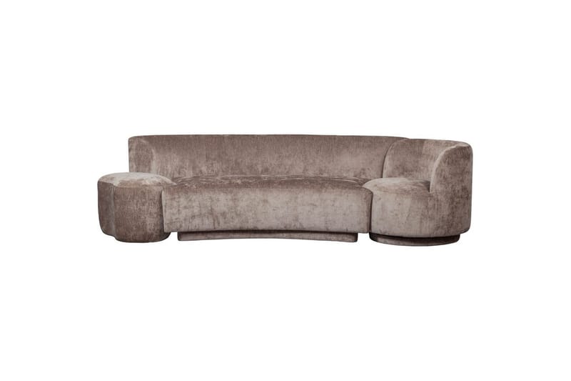 Sofasett Kombi-Popular med puff - Taupe - Møbler - Sofaer - Sofa 3 seter
