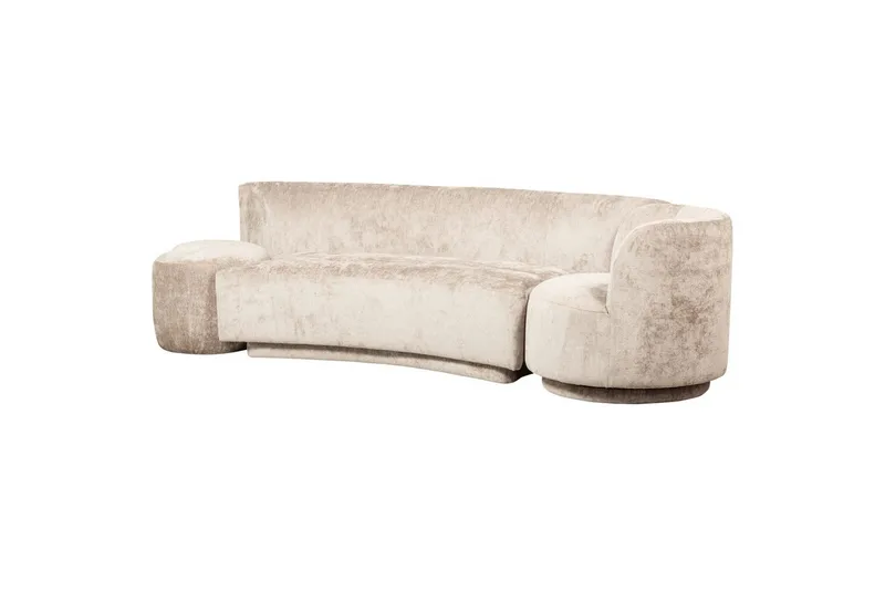 Sofasett Kombi-Popular med puff, Beige