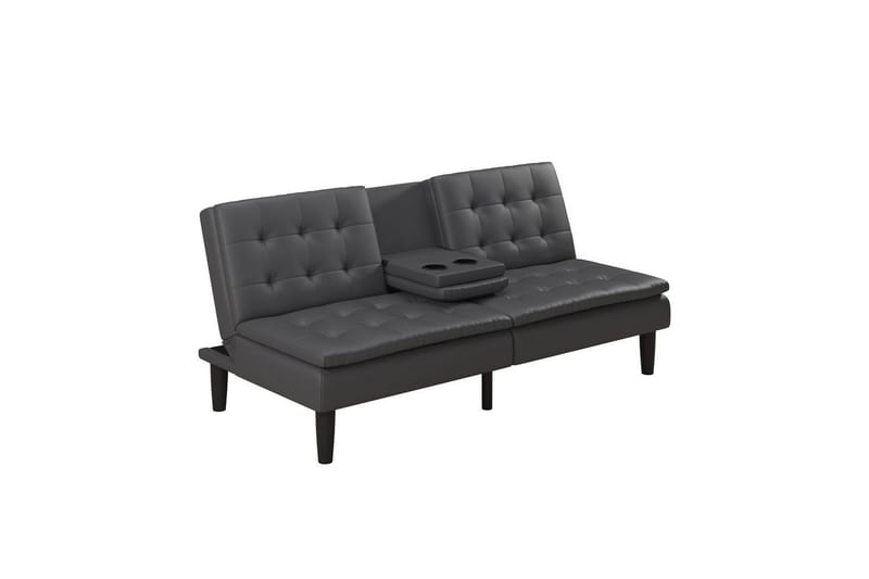 Sovesofa Maine Grå PU - Grå PU - Møbler - Sofaer - Sovesofaer