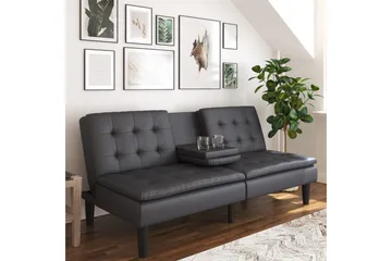 Sovesofa Maine Grå PU - Grå PU - Møbler - Sofaer - Sovesofaer