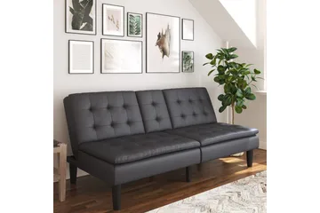 Sovesofa Maine Grå PU - Grå PU - Møbler - Sofaer - Sovesofaer