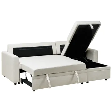 3-seters sofa Nassjo venstrevendt - Lys beige - Møbler - Sofaer - Sovesofaer