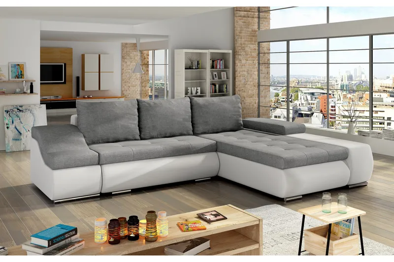 Amieva Sovesofa, Grå/Hvit