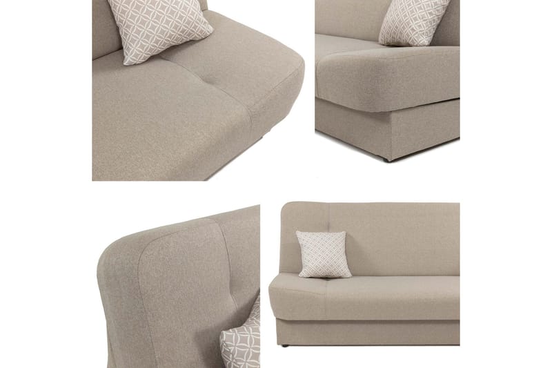 Abron Sovesofa 3-seter - Rosa - Møbler - Sofaer - Sovesofaer