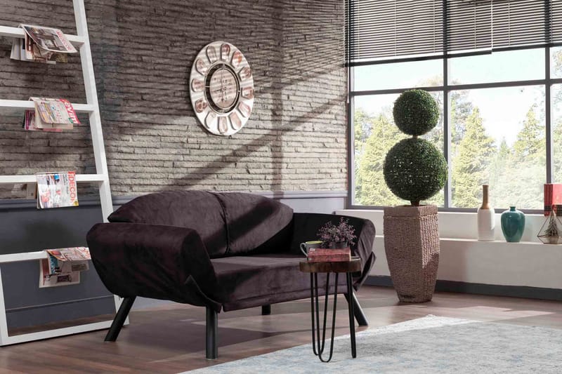 Albertina Sovesofa 2-seter - Svart - Møbler - Sofaer - Sovesofaer