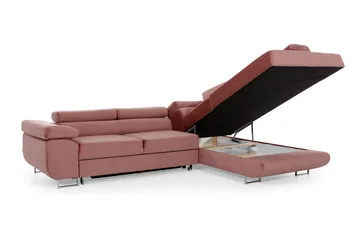 Bobis Sovesofa med Sjeselong Høyre - Brun - Møbler - Sofaer - Sovesofaer