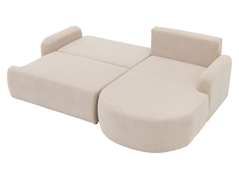Branrel 3-seters sofa med divan - beige - Møbler - Sofaer - Sovesofaer
