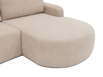 Branrel 3-seters sofa med divan - grå - Møbler - Sofaer - Sovesofaer