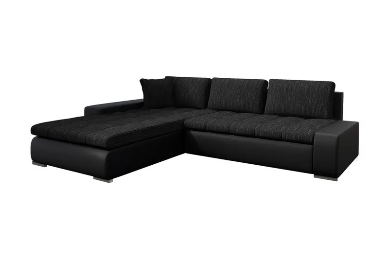 Cerys Sovesofa med Divan Vendbar, Svart