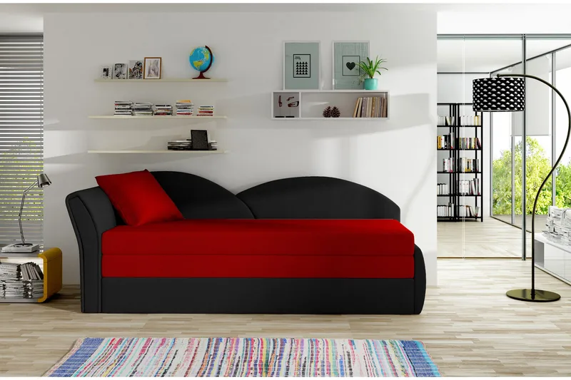 Chasidi Sovesofa, Rød/Svart