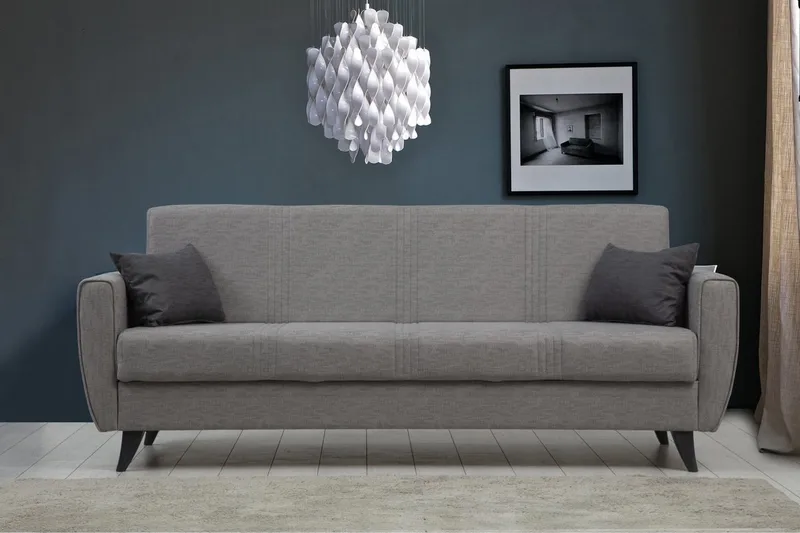 Dewan Sovesofa 3-seter - Lys grå - Møbler - Sofaer - Sovesofaer