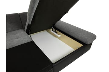 Dewitt Sovesofa Dubbeldivan 5-sits - Svart - Møbler - Sofaer - Sovesofaer