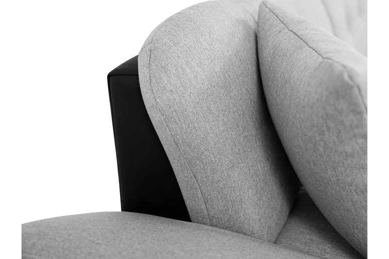 Djerra Sovesofa med Divan 3-seter - Svart - Møbler - Sofaer - Sovesofaer