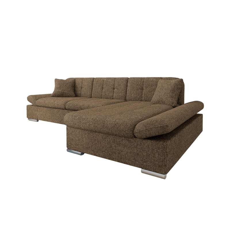 Djerra Sovesofa med sjeselong 3-seter, Brun