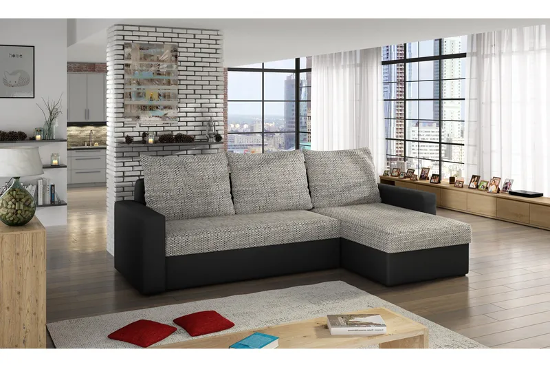 Eguino Sovesofa, Grå/Svart