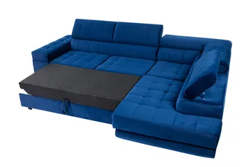 Elkind Hjørnesofa Høyre - Mørkeblå - Møbler - Sofaer - Sovesofaer