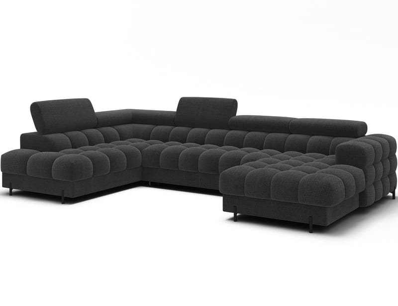 Feraria 6-seters Bubblig sovesofa med divan og sjeselong, oppbevaring Venstre, Royal 05
