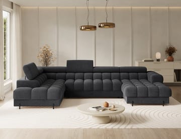 Feraria 6-seters Bubblig sovesofa med divan og sjeselong, oppbevaring Venstre - Royal 05 - Møbler - Sofaer - Sovesofaer