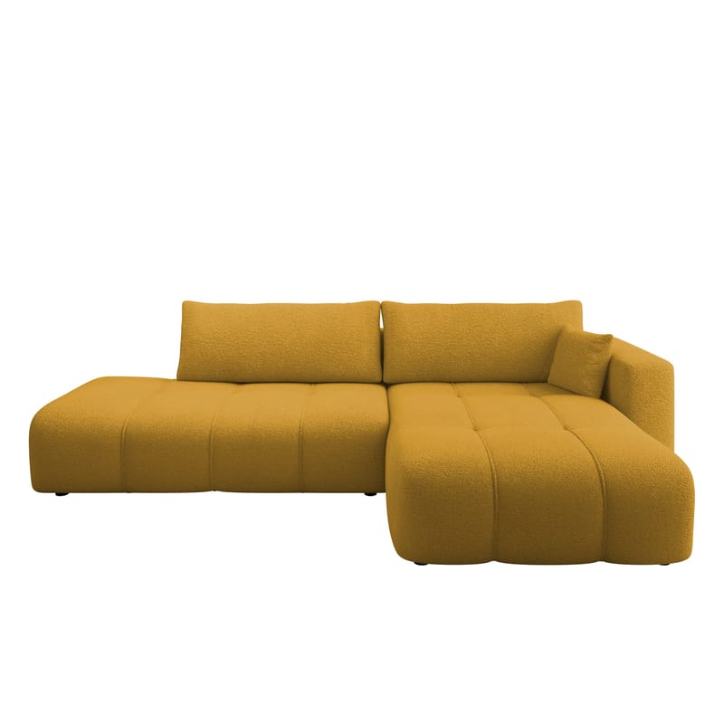Flo Sovesofa med sjeselong 4-seter, Gul