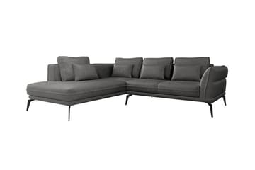 Graystone 4-sits Hörnbäddsoffa Dark grey - Møbler - Sofaer - Sofa med sjeselong - 4 seters sofa med divan