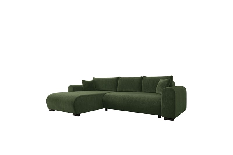 Handda Sovesofa med Sjeselong 3-seter i Chenille, Grønn