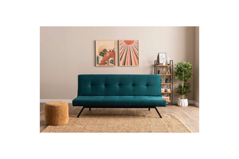 Hetalia Sovesofa 3-sits - Blå - Møbler - Sofaer - Sovesofaer