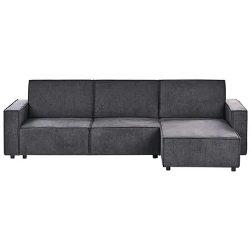 Hjørnesofa Romedal II - Grå, svart/ Venstrevendt - Møbler - Sofaer - Sovesofaer