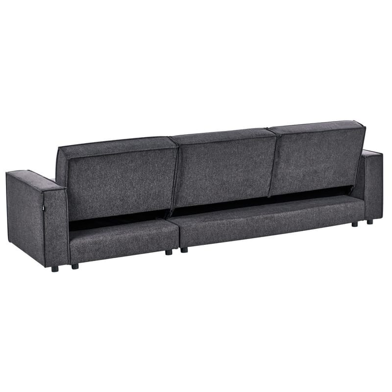 Hjørnesofa Romedal II - Grå, svart/ Venstrevendt - Møbler - Sofaer - Sovesofaer