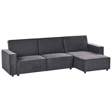 Hjørnesofa Romedal II - Grå, svart/ Venstrevendt - Møbler - Sofaer - Sovesofaer