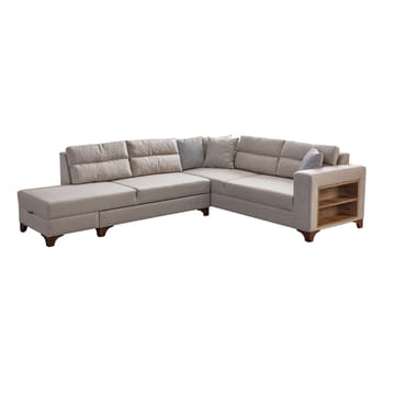 Hjørnesovesofa Atelier Del Sofa T-Loft Høyre (230 x 90 x 150 cm) Krem - Krem - Møbler - Sofaer - Sovesofaer