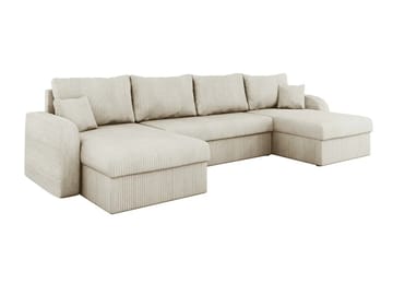 Kintore 4-sits Hörnbäddsoffa Grey/wood||Grey/Black - Møbler - Sofaer - Sovesofaer