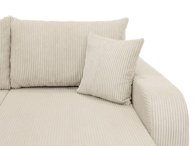 Kintore 4-sits Hörnbäddsoffa Grey/wood||Grey/Black - Møbler - Sofaer - Sovesofaer