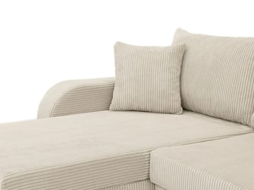 Kintore 4-sits Hörnbäddsoffa Grey/wood||Grey/Black - Møbler - Sofaer - Sovesofaer