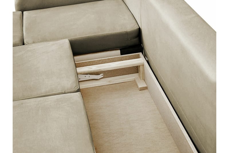 Knocklong 4-sits Hörnbäddsoffa Dark grey - Møbler - Sofaer - Sovesofaer