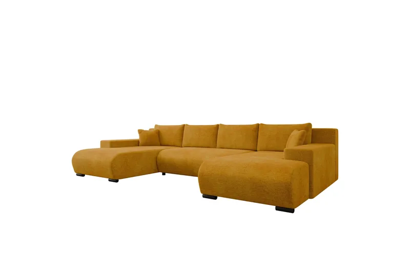 Krysen Sovesofa Dubbeldivan 4-sits, Gul