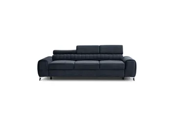 Laurece Sovesofa 3-seter - Svart - Møbler - Sofaer - Sovesofaer