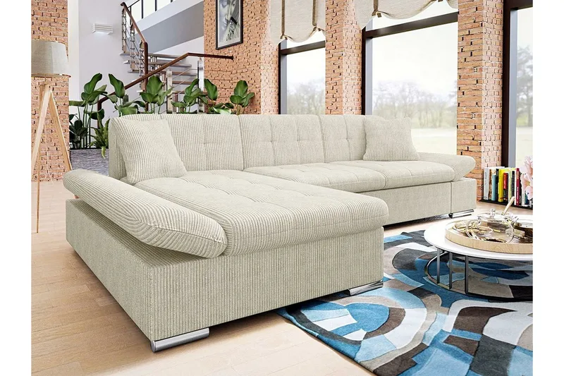 Lomux 3-seters hjørnesovesofa - Møbler - Sofaer - Sovesofaer