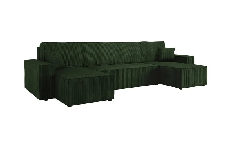 Magston 4-seters Hjørnesovesofa, Grøn