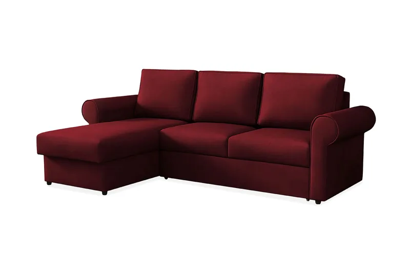 Monaco Hjørnesofa, Vinrød