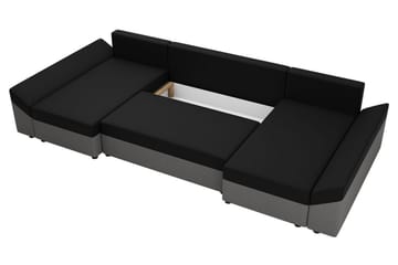 Ovadia 5-seters Sovesofa - Rød/Svart - Møbler - Sofaer - Sovesofaer