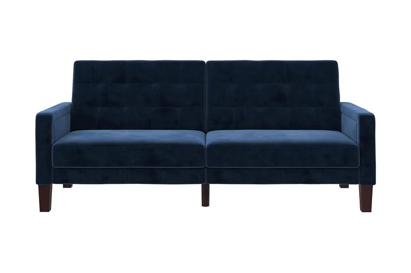 Porter 2-seters Sovesofa Fløyel/Blå, Dorel Home