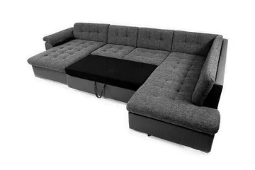 Sakri 5-sits Hörnbäddsoffa Ljusgrå - Møbler - Sofaer - Sovesofaer