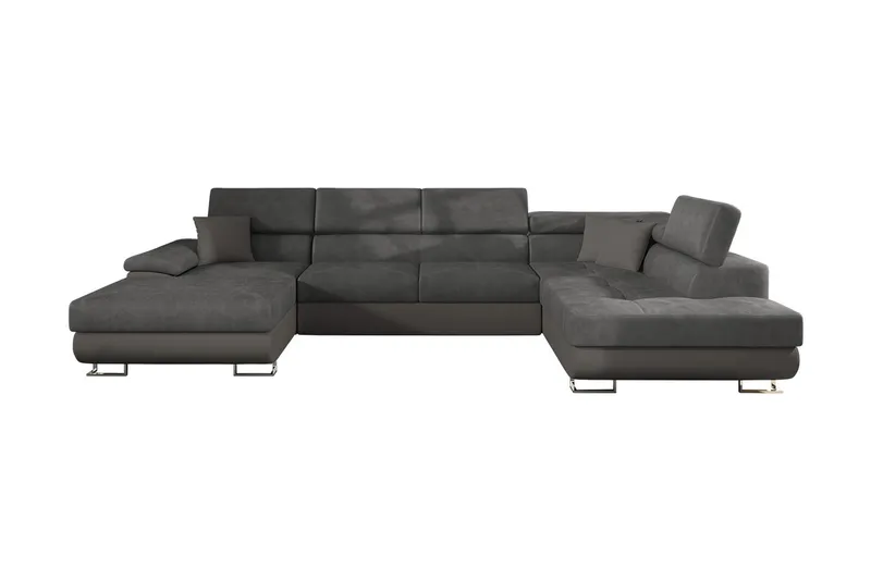 Sovesofa 4-seters U-formet 345x202 cm Høyre